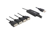 Verkkokortit (verkkosovittimet, tulostuspalvelimet jne.) - DeLOCK USB 2.0 > 4 x Serial Adapter - 61887