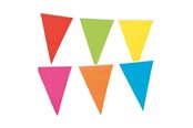 Lelut - Boland Colored Flag Line 10mtr. Party Decoration - 74779