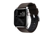 Smartwatch - Lisävarusteet - Nomad - Active Band Pro - 44mm/42mm Silver Hardware Brown Active Leather FKM - NM1A4mSNW0
