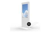 Seinäkiinnitys, AV-kiinnikkeet & AV-kalusteet - HI-ND stand - totem - for flat panel - standard 3 mm HC plexi - white - Max - recommended for 43" - ST4300-5001-01