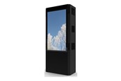 Seinäkiinnitys, AV-kiinnikkeet & AV-kalusteet - HI-ND stand - totem - for 2 flat panels - outdoor dual sided portrait - black - Max - recommended for 75" - OD7517-7001-02