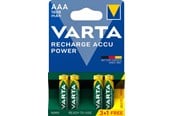 Akut ja Paristot - VARTA Recharge Charge Accu Power AAA 1000 mAh 4-Pack (3+1) - 5703301494