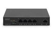 Kytkimet - DIGITUS 4+1 Port Ethernet Unmanaged PoE Switch - DN-95330-1