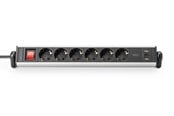 Virtakaapelit (ulkoinen) - DIGITUS 6-Port Power Strip (with 3x USB Ports) - DA-70624