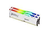 RAM - Kingston FURY Beast RGB DDR5-6000 - 32GB - CL30 - Dual Channel (2 pcs) - AMD EXPO & Intel XMP - Valkoinen RGB - KF560C30BWEAK2-32