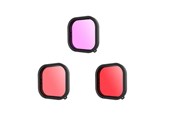 Suotimet - TELESIN Lens waterproof filter set Telesin for GoPro Hero 9 / Hero 10 / Hero 11 / Hero 12 (GP-FLT-904) - GP-FLT-904