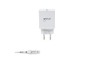Puhelin - Adapterit & Laturit - GEAR Charger 220V 1xUSB-C PD 20W Cable Lightning for USB-C MFI C94 - 665114