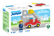 Playmobil - Playmobil 1.2.3 - Junior tikasyksikön paloauto - 71683