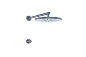 Suihku- ja asennustarvikkeet - Vola 2261-19 single lever mixer and head shower, brass nature - 2261-19