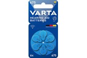 Akut ja Paristot - VARTA Hearing aid battery 675 PR44 (zinc air Button cell 1.45V) 6-pack - 24610101416