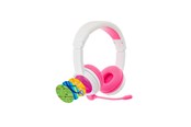 Kuulokkeet - onanoff BuddyPhones School+ Wireless - Pink - BT-BP-SCHOOLP-PINK