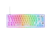 Näppäimistöt - Deltaco GAMING DK460 Transparent Mechanical Keyboard - Pelinäppäimistö - ilman numpadia - Pohjoismainen - Läpinäkyvä - GAM-160-T