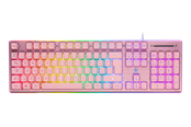 Näppäimistöt - Deltaco GAMING Full Size - Pelinäppäimistö - Pohjoismainen - Vaaleanpunainen - GAM-021-RGB-P