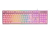 Näppäimistöt - Deltaco GAMING Full Size - Pelinäppäimistö - Pohjoismainen - Vaaleanpunainen - GAM-021-RGB-P