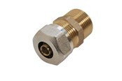 PEX-järjestelmät - Roth connector 16 mm x 3/4" male red - 17046211.195