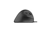 Hiiret - Deltaco Silent Wired Vertical Mouse 4 buttons 1000-1600 - Ergonominen hiiri - 4 painiketta - Musta - MS-814