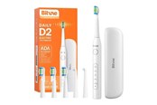 Sähköhammasharjat - Bitvae Sähköhammasharja Sonic toothbrush with tips set and travel case D2 (white) - D2 White