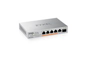Kytkimet - ZyXEL XMG-105HP 5-Port 2.5G PoE (70W) Unmanaged Switch with 10G Uplink SFP+ - XMG-105HP-EU0101F
