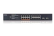 Kytkimet - ZyXEL XMG1915 16-Port 2.5GbE Smart Managed Switch with 2 SFP+ Uplink (180W) - XMG1915-18EP-EU0101F