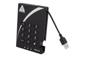 Kovalevyt - ulkoiset - Lenovo Apricorn Aegis Padlock 3.0 - Ulkoiset kovalevyt - 2TB - musta - 4ZP1P31363