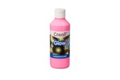 Luovat leikit - Creall Glow in the Dark Paint Pink 250ml - 05942