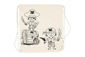 Luovat leikit - Creativ Company Color your own Cotton Gym Bag Pirates - 499651