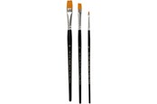 Luovat leikit - Creativ Company Gold Line Brushes 3 pcs. - 100267