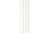 Luovat leikit - Creativ Company Half Adhesive Pearls White 2-8mm 140pcs. - 28316