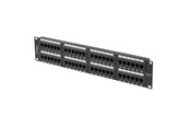 Lisätarvikkeet - Lanberg Patch Panel 48-Port 2U 19" CAT6 UTP Black - PPU6-2048-B