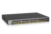 Kytkimet - Netgear GS752TP 52-Port Gigabit Ethernet Smart Switch with 4 SFP Ports (40 PoE 8 PoE+) (384W) - GS752TP-300EUS