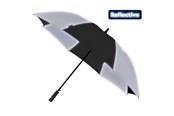Vapaa-aika & Matkailu - Falcone Reflective Umbrella - Automatic - Windproof - 120 cm - Black / Silver - GP-48-8120
