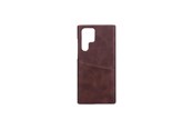 Puhelin - Kannet ja kotelot - ONSALA Mobilecover Brown with Cardpocket Samsung S22 Ultra - 588601