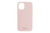 Puhelin - Kannet ja kotelot - ONSALA Phone Case Silicone Sand Pink - iPhone 12 Mini - 664002