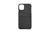 Puhelin - Kannet ja kotelot - ONSALA Mobile Cover Leather Black iPhone 11 - 667557