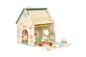 Puulelut - Classic World Wooden Dollhouse with Garden 10 pcs - 50563