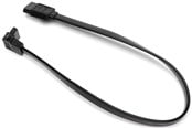 SATA & ATA kaapelit - DUTZO SATA-kaapeli - Musta - 0.3 m - suora ja 90° liitin - DC-SATA9003BLK