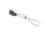 SATA & ATA kaapelit - DUTZO SATA-kaapeli - Valkoinen - 0.5 m - suora ja 90° liitin - DC-SATA9005WHT