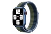Smartwatch - Lisävarusteet - Lippa Apple Watch Nylon Strap 42/44/45/49 - Green/Blue - LPAW047