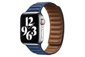 Smartwatch - Lisävarusteet - Lippa Apple Watch Magnetic leather strap 38/40/41 - Navy Blue / Brown - LPAW002