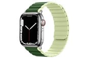 Smartwatch - Lisävarusteet - Lippa Apple Watch Magnetic Silicone Strap 42/44/45/49 - Green / Light Green - LPAW116