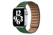 Smartwatch - Lisävarusteet - Lippa Apple Watch Magnetic Leather Strap 38/40/41 - Green / Brown - LPAW063