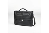Laukut - Samsonite Computer bag SIDAHO 15.6" Portfolio Leather Black - 29V*09002
