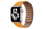 Smartwatch - Lisävarusteet - Lippa Apple Watch Magnetic Leather Strap 38/40/41 - Yellow Brown - LPAW004