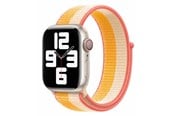 Smartwatch - Lisävarusteet - Lippa Apple Watch nylon strap 42/44/45/49 - White/Yellow - LPAW049