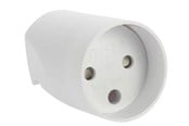 Sähkökytkimet - Nordic Quality Extension Joint w/blind hole White - 303961