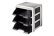 Arkistointi & Säilytys - Leitz Plus - letter tray - black light grey - 53270095