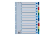 Arkistointi & Säilytys - Esselte - divider - 12 parts - for A4 - tabbed - multicolour - 15262