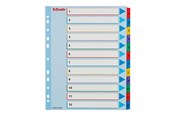 Arkistointi & Säilytys - Esselte - divider - 12 parts - for A4 Maxi - tabbed (pack of 10) - 100209