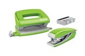 Kirjoituspöytätarvikkeet - Leitz WOW mini nitoja- ja lävistäjäsetti Vihreä - 55612054