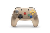 Pelit - lisävarusteet - Retro Fighters Brawler64 Bluetooth NSO Edition - Gold - Wireless Controller - Nintendo Switch - 850046080227